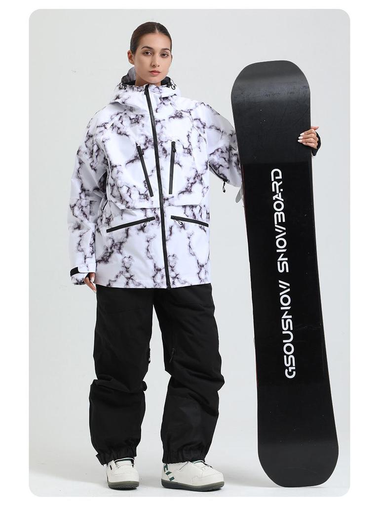 Men's and Women's Winter Ski Suit: Warm, Breathable, Waterproof, and Windproof for Outdoor Snowboarding and Sports.