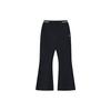 Color Block Waist Knit Commuter Flared Casual Pants Women Bottoms Legendary-Blue F11W311605F-NV