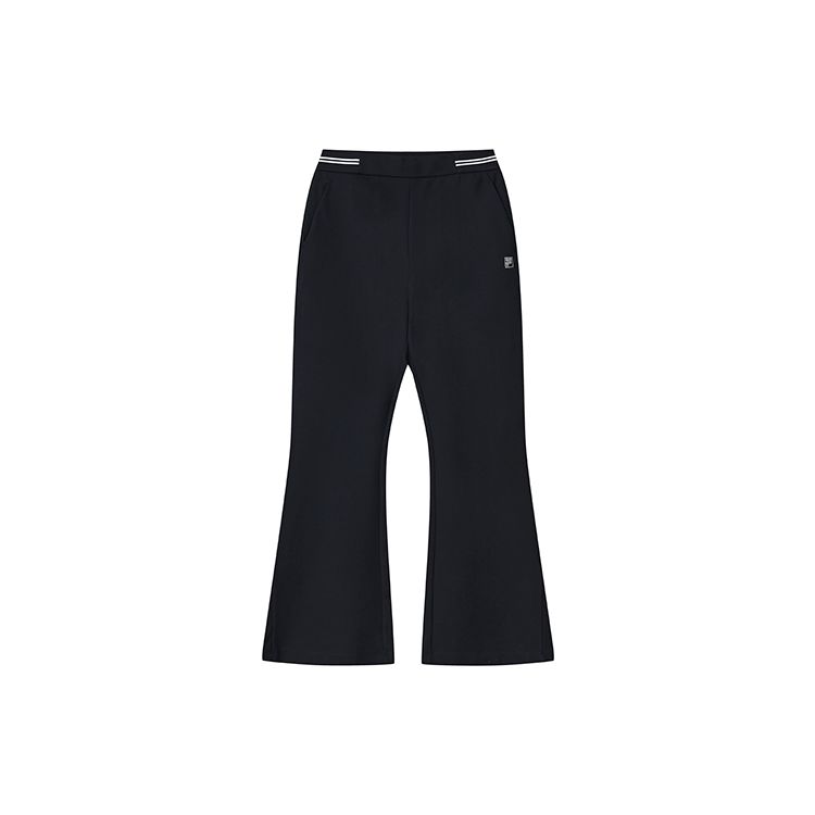 

FILA Цветной блок Вязаные брюки-клёш для通勤 в стиле кэжуал Женские брюки низ Легендарный синий F11W311605F-NV XL