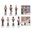 Nutcracker Figure Doll Wooden Nutcracker for Desktop Fireplace Decoration