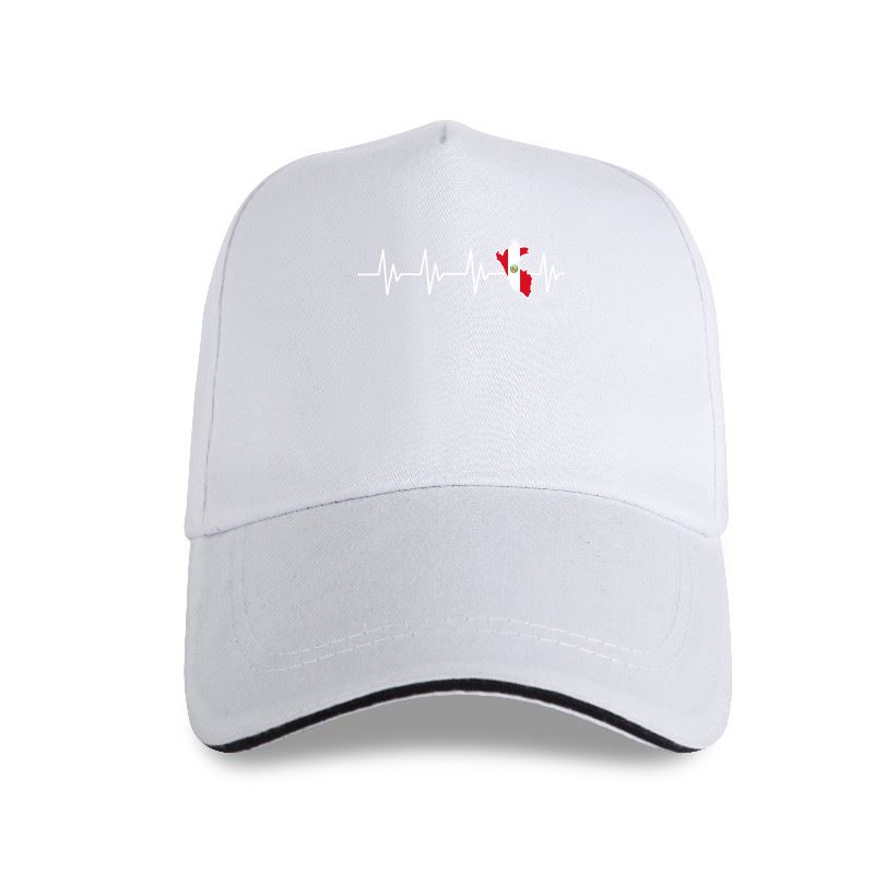 Nouvelle casquette unisexe en coton avec motif carte du rythme cardiaque du Pérou, style hip-hop, streetwear Harajuku, été