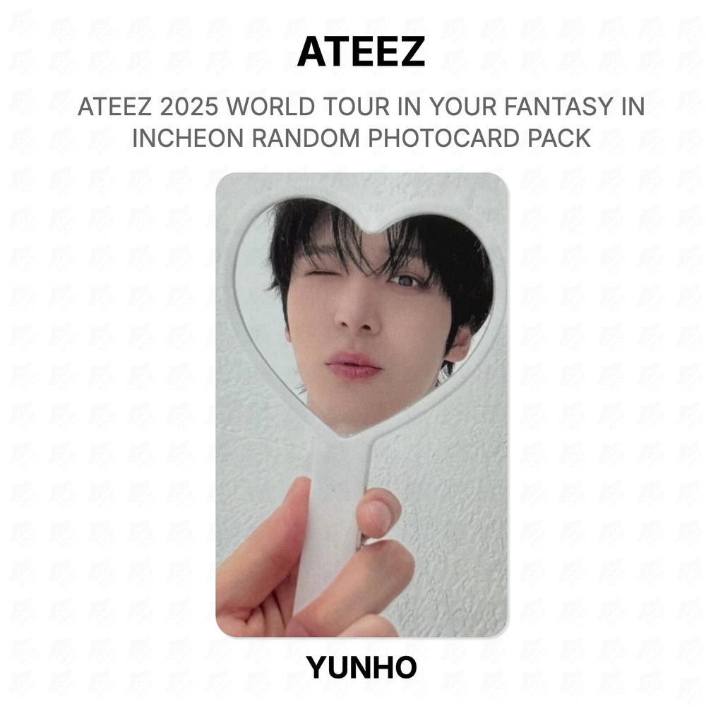 ATEEZ 2025 ŚWIATOWA TRASA W TWOJEJ FANTASY W INCHEON LOSOWY PAKIET FOTOKART OFICJALNA FOTOKARTA
