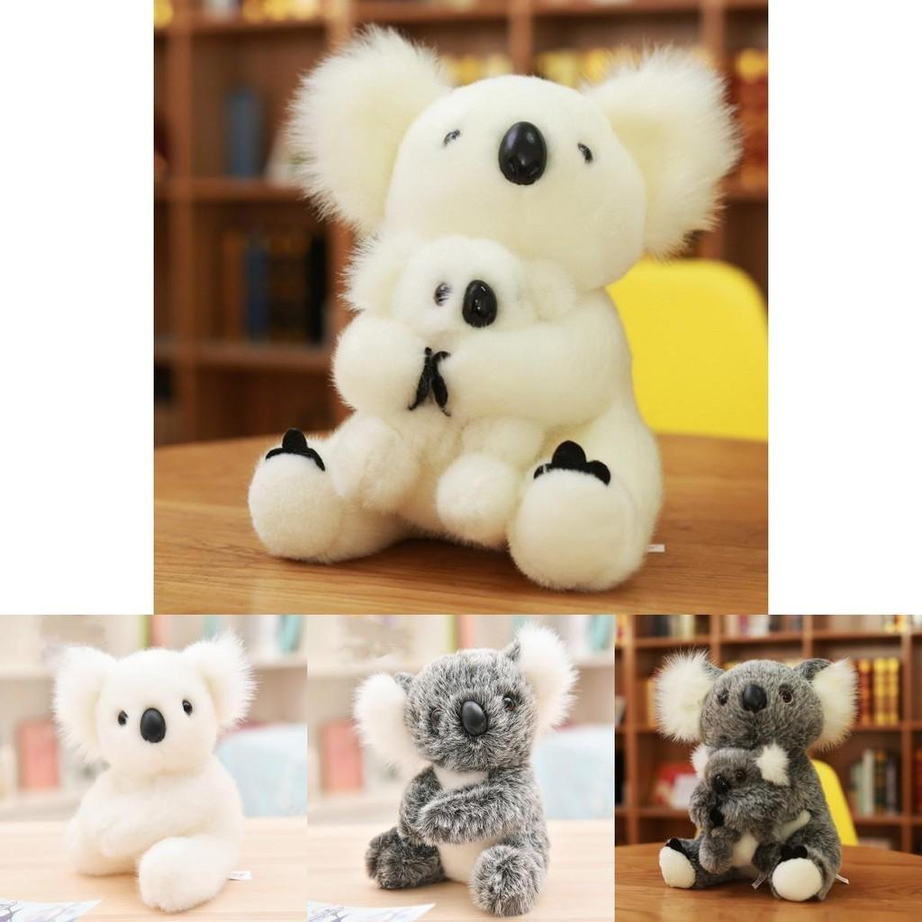 Adorable Koala Bear Plush Toys Featuring Sitting Mother And Baby Stuffed Dolls