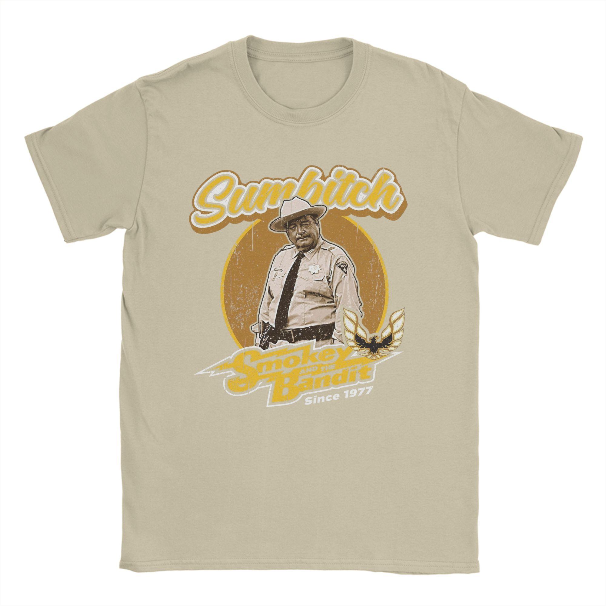 

Men TShirts Sumbitch Smokey and the Bandit Awesome 100 Cotton Tees Short Sleeve T Shirt Crewneck Clothes Printed L