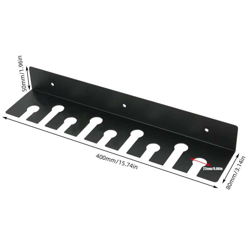 Wrench Organizer Wall Mount Wrench Organizer Hand Tool Holder Rail Rack Storage Holder Garage Workshop Hardware Tool Hanger