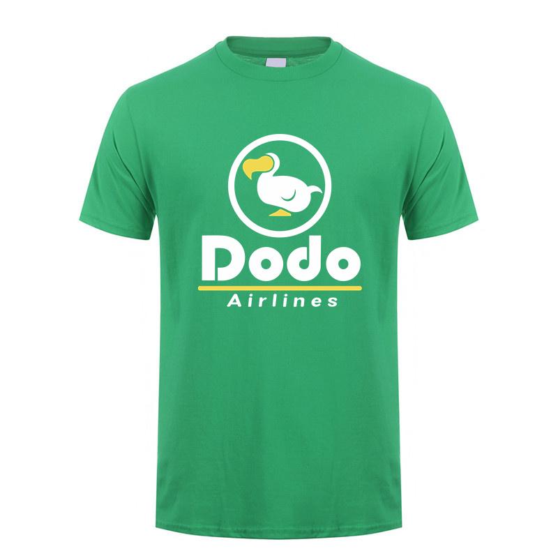 Dodo Airlines T-Shirt Sommer Herren Cool Baumwolle Kurzarm Dodo T-Shirts Unisex Geschenk Oberteile Tee LH-367