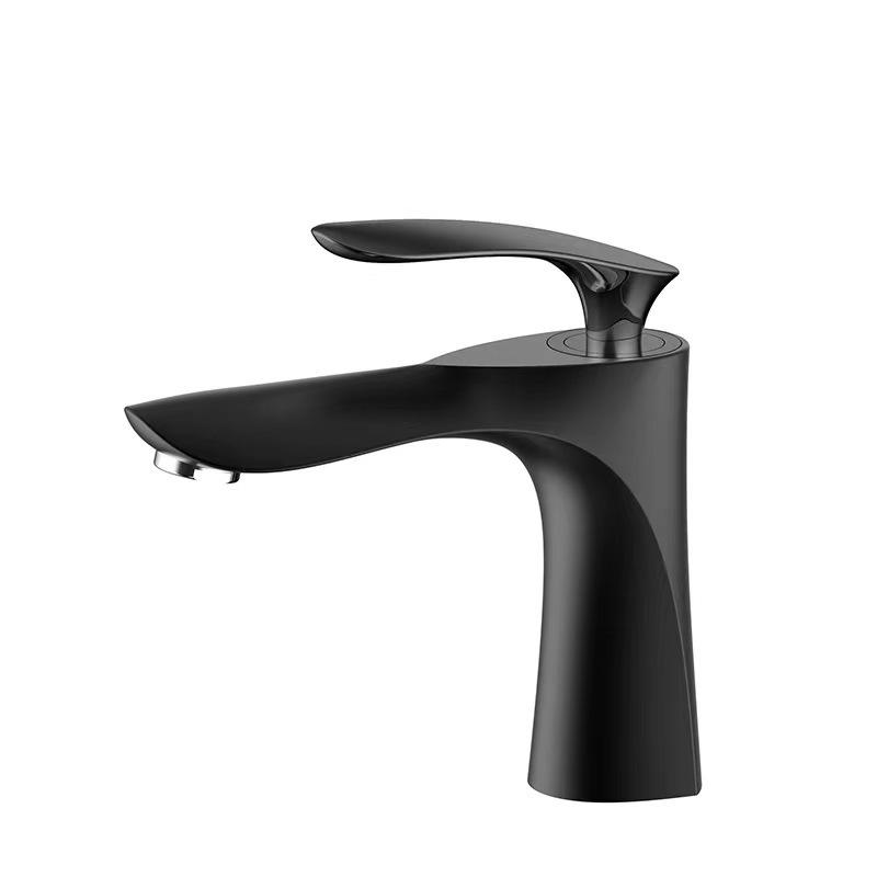 Golden Maple Leaf Basin Faucet For Hot And Cold Household Use Raised Washbasin Washbasin Countertop Basin Single Hole Faucet