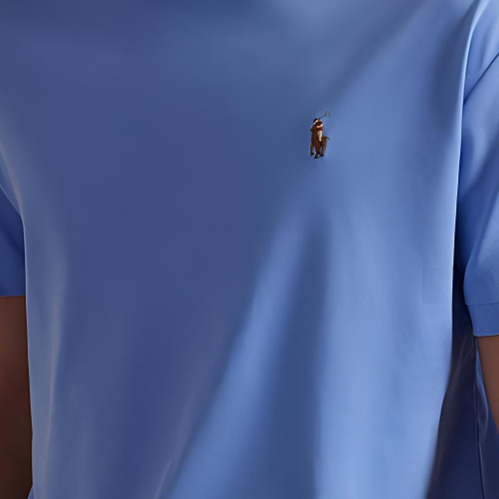 Polo Ralph Lauren Crew Neck Logo Slim Fit Short Sleeve T-Shirt Men Tops Blue 710740727-091