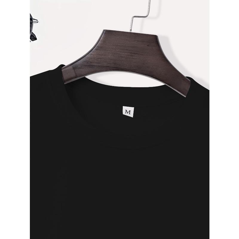 European Sizes Arrow Men's Short-Sleeve T-Shirts - Casual Round Neck Summer Tops with Arrow Print, Breathable Spring/Summer Wear