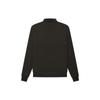 Fear Of God Essentials FW22 Long Sleeve Polo Shirt Women tops Off-Black Gray-Black FOG-FW22-386