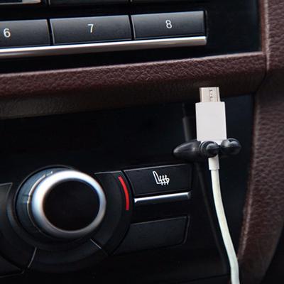 8PCS USB Cable Car Clip Classical Car Charger Line Clasp Clamp Headphone