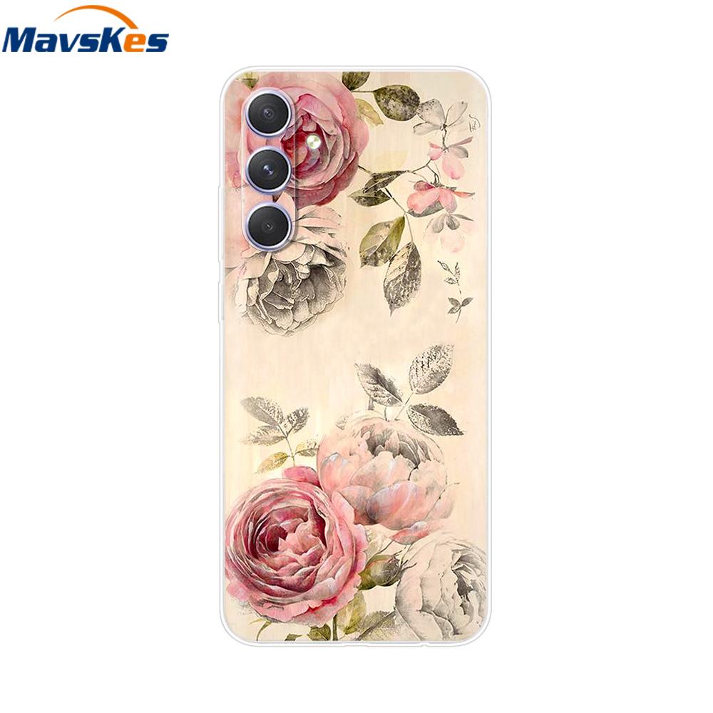 Shockproof Clear Silicone Soft Phone Back Case For Samsung Galaxy A55 5G SM-A556V A 55 Cases Cover Coque Shell Bags Mask Fundas