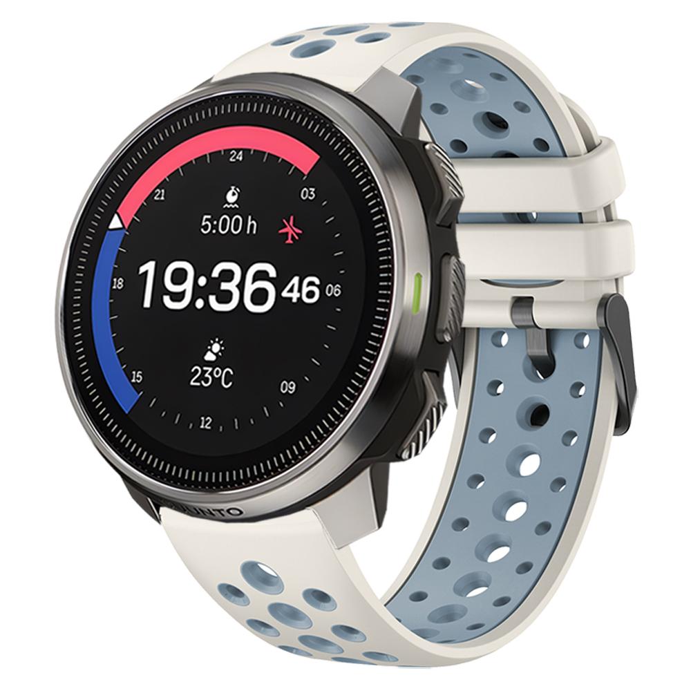 22mm Two-Tone Sports Silicone Strap For Suunto RACE S / Vertical / 5 9 Peak Pro Watch Band For Suunto Ocean Wristband Bracelet