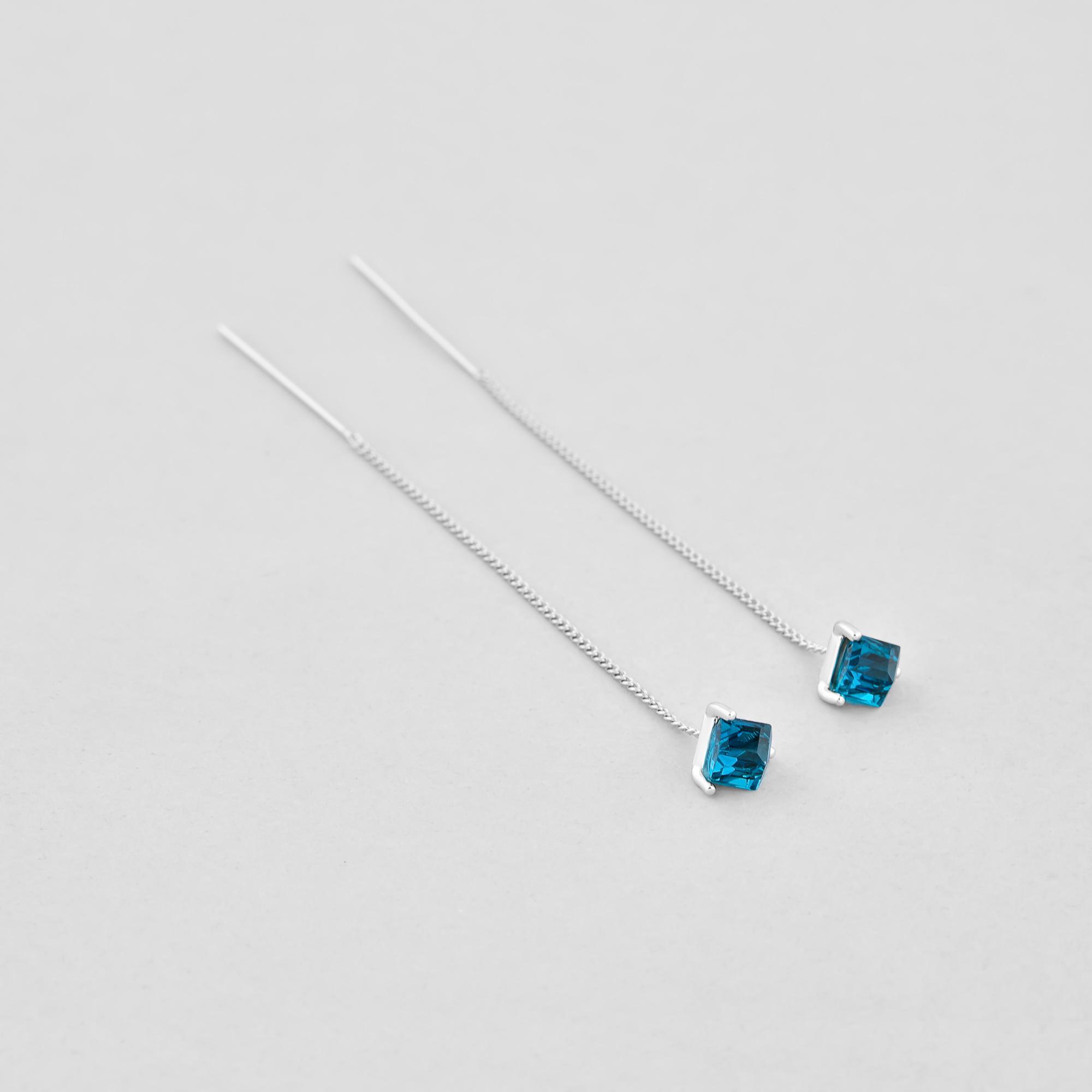 

Сережки Душа океану срібний