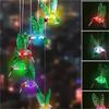 Außen-Windspiel-Lichterkette mit Remy-Körnerkugel, Kolibri- und Schmetterlingsdesigns - Perfekt für die Garten- und Terrassendekoration