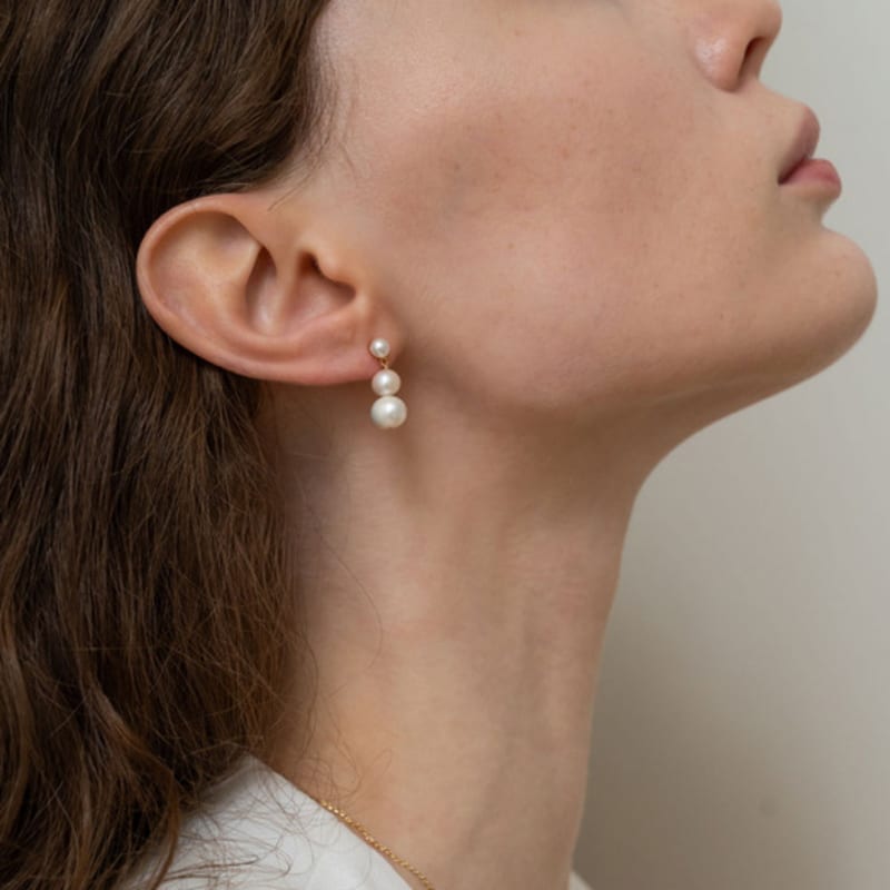 Aube de moi Crescendo Pearl Drop Earring
