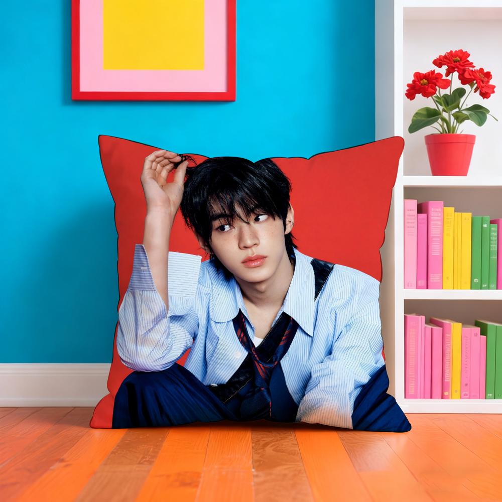 Kim Ddohoon Singer Pillow Case Pillow Case Plush Fabric Soft Double Sided Print Home Sofa High Quality Cushion