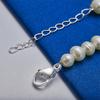 925 sterling silver 8-inch exquisite pearl bracelet, women's party jewelry accessories, fashionable wedding gifts