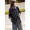 Petite Women's Urban Grey Wool Blend Slim-Fit Winter Coat
