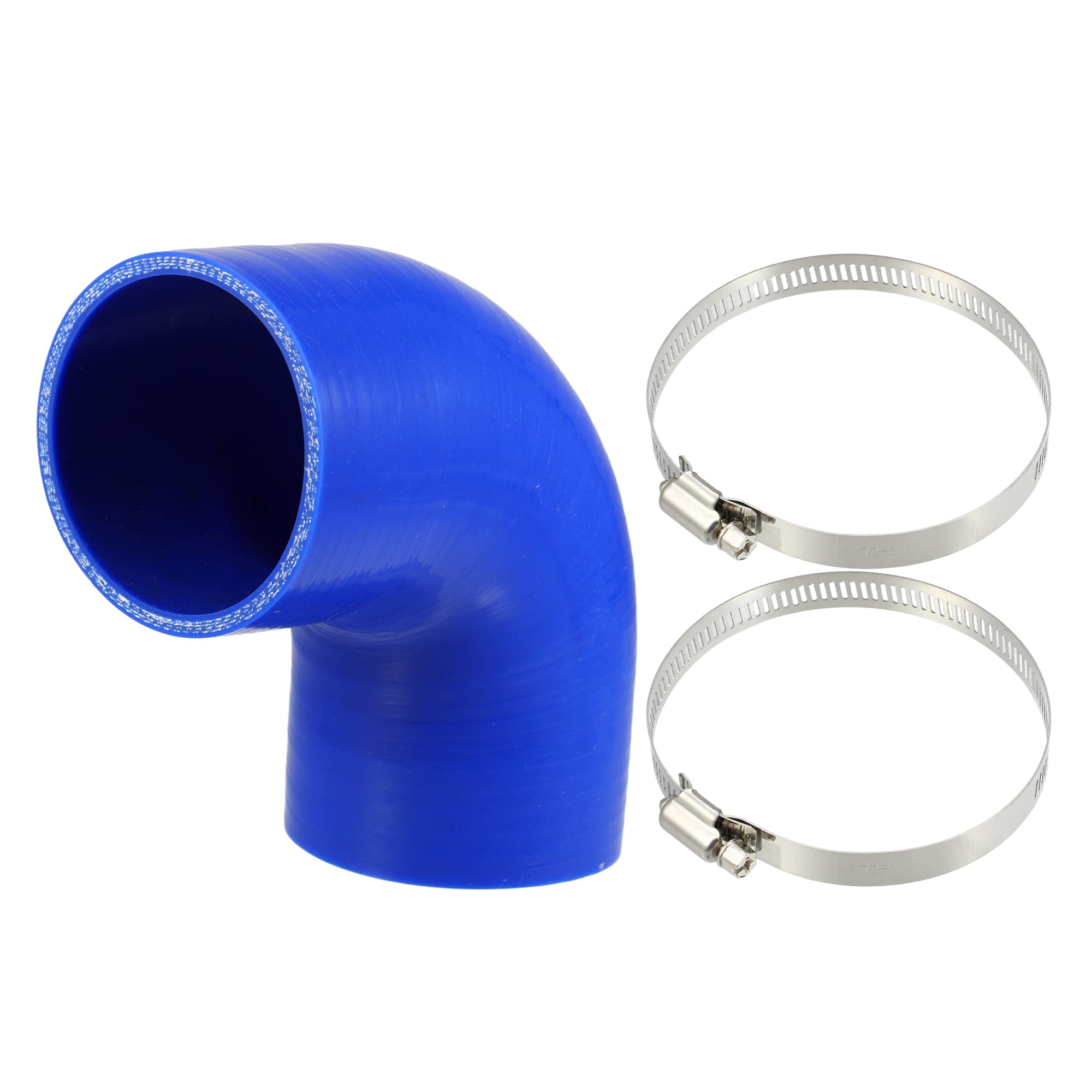 

XAUTOHAUX Silicone Hose Inner Diameter 76mm 90 Degree Elbow Cold Resistant Durable Radiator Hose Silicone Intake Pipe Automotive Construction Mac
