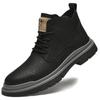 2024 Pelz Winter Warm Wildleder Stiefel Herren Mid Top Chelsea Kurze Stiefel Designer Schuhe Lässig Strapazierfähig Wüsten Arbeitsstiefel Schwarz Khaki