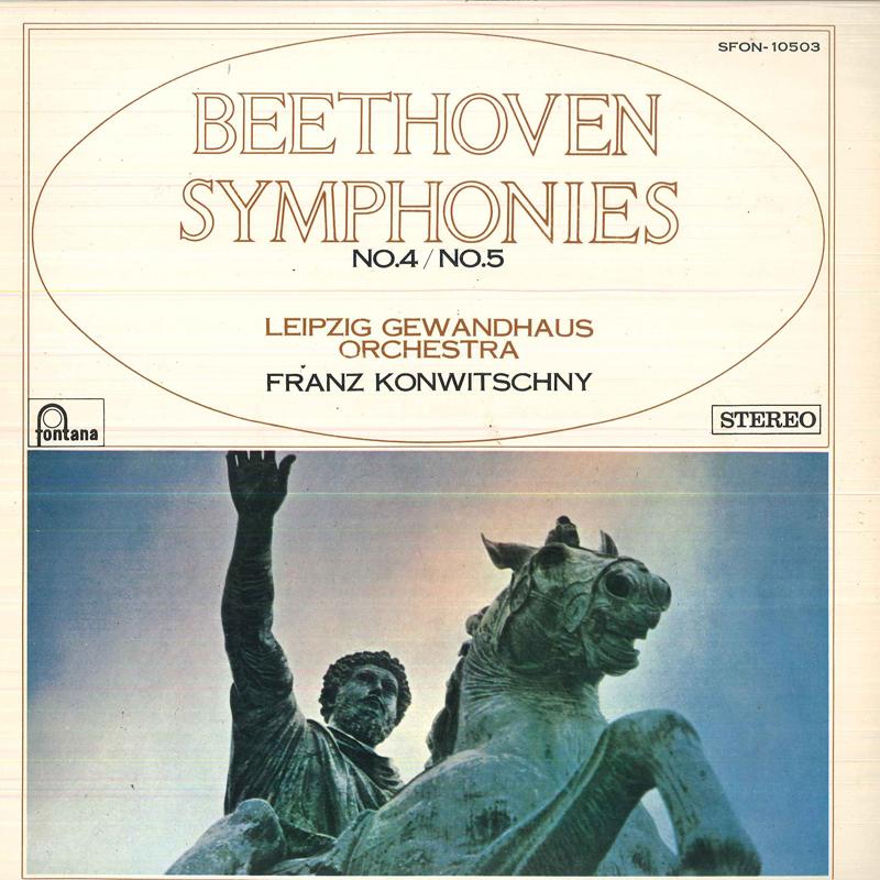 

LP Record FRANZ KONWITSCHNY, GEWANDHAUSORCHES - Beethoven Symphonies No.4 & No.5 SFON10503 FONTANA Japan Classical Used