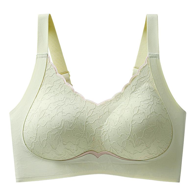 Traceless No Steel Ring, Double Breasts, Anti-sagging Sports Back Bra, Thin with Chest Pad.