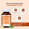 ZEROHARM Holo Lung Detox Tablets for Smokers | Vasaka, Echinacea, Ginger, Basil & Mulethi | Ayurvedic Lung Cleanse for Pollution & Respiratory He