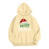 Women's Fashion Casual Long Sleeve Loose Christmas Print Hooded Sweatshirt