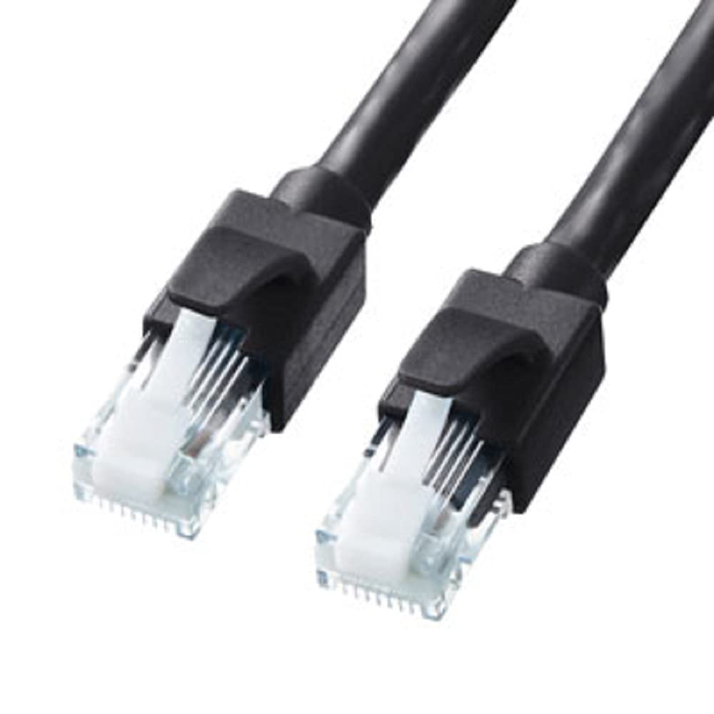 

Sanwa Supply Category 6A LAN Cable (Black, 20m) KB-T6ATS-20BK чорний