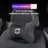 1Pcs Car Headrest Embroideryed Emblem Seat Neck Pillow For Volvo EX30 XC60 XC40 V60 V40 XC90 XC70 V50 S60 V70 S90 EX90 ES90 V90
