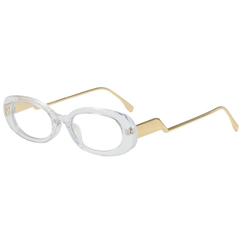 Oval simple sunglasses trendy fashion new versatile sunglasses personalized retro high-end sunglasses
