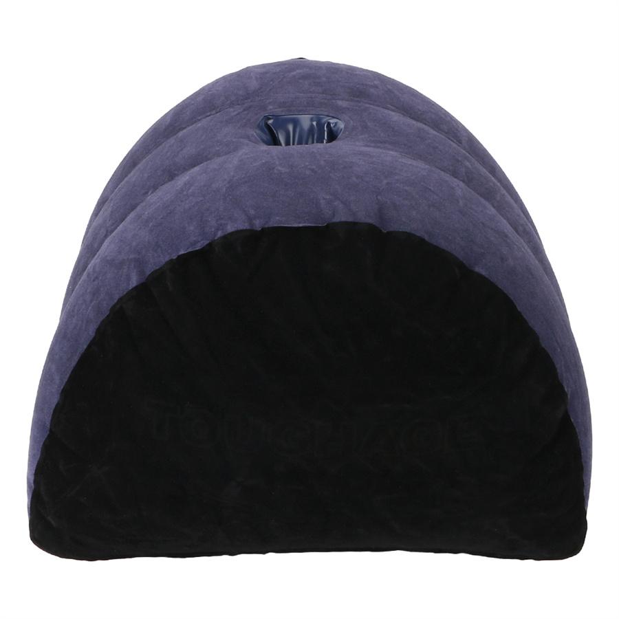 Aufblasbares Sex-Hilfe-Magisches Dreieck-Kissen-Positionskissen Beflockung Erwachsene Produkte Spiele Sexmöbel Sexspielzeug für Paare Frauen