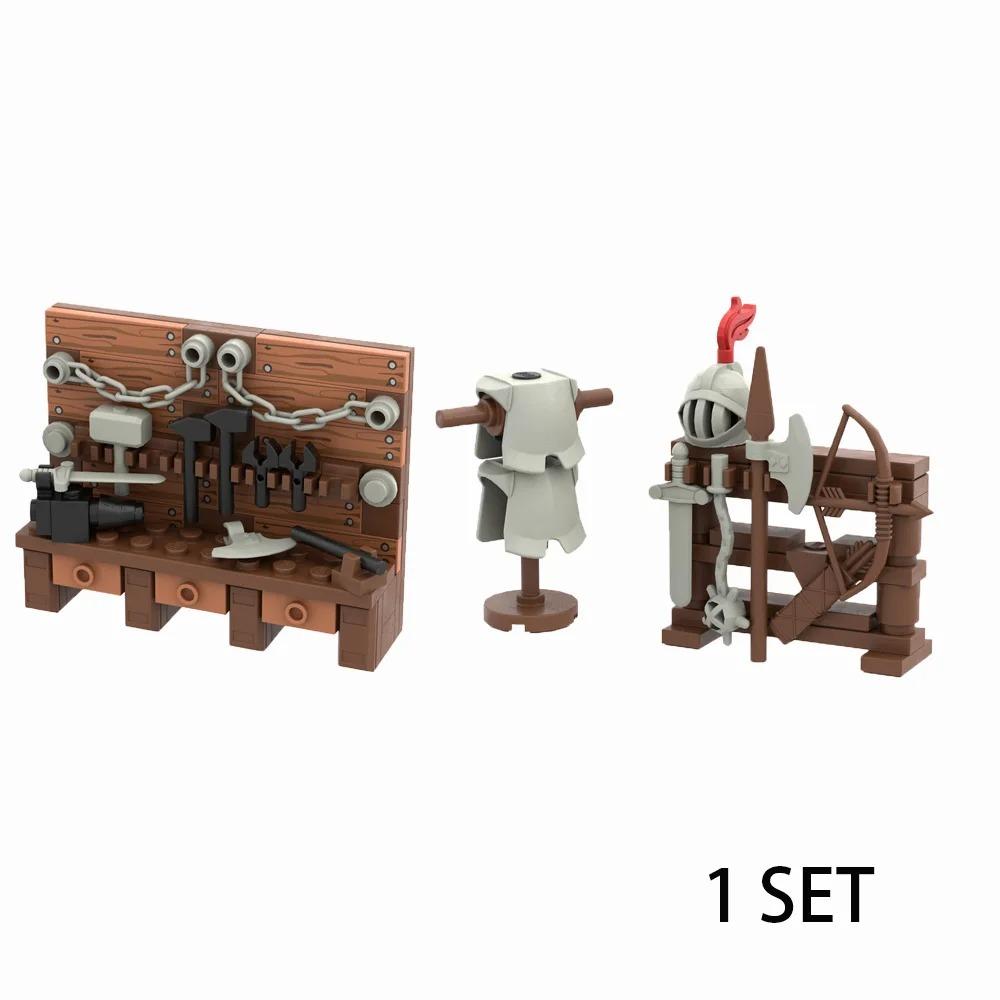 Medieval Castle Siege Weapons Building Blocks Siege Engine Cannon Car  Catapult Crossbow MOC Assembly Bricks Toys