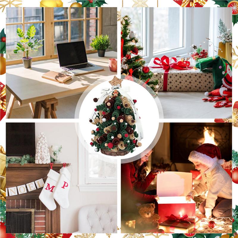 Tabletop Christmas Decor Handmade Decoration With Strong String Loop Holiday Gift Crafts For Friends Lovers Holidays Birthday