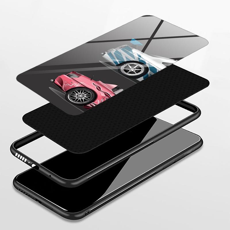 Cool Car Case for Xiaomi Mi 14 13 10 Pro 12T 11T 10T 12 11 Lite Note 10 12X Glass Phone Cover