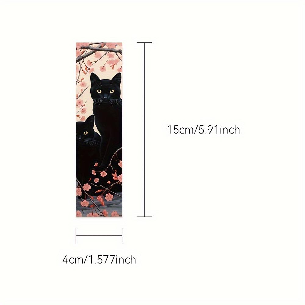 30Pcs Adorable Cartoon Cat Bookmarks In an Artistic Graffiti Style, Practical And Durable DIY Reading Markers, Vintage-Themed Bookmarks