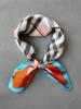 New Beige Green Giraffe Silk Scarf Summer Fall Elegant Satin Small Square Head Scarves Fashion Accessories Headband