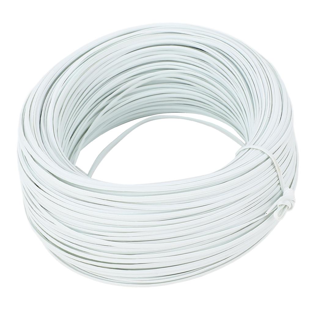Bewehrungsstahl Bindedraht 100m Länge 0,45 Verzinkter Eisendraht PVC Bewehrungsbindedraht für Außen Weiß