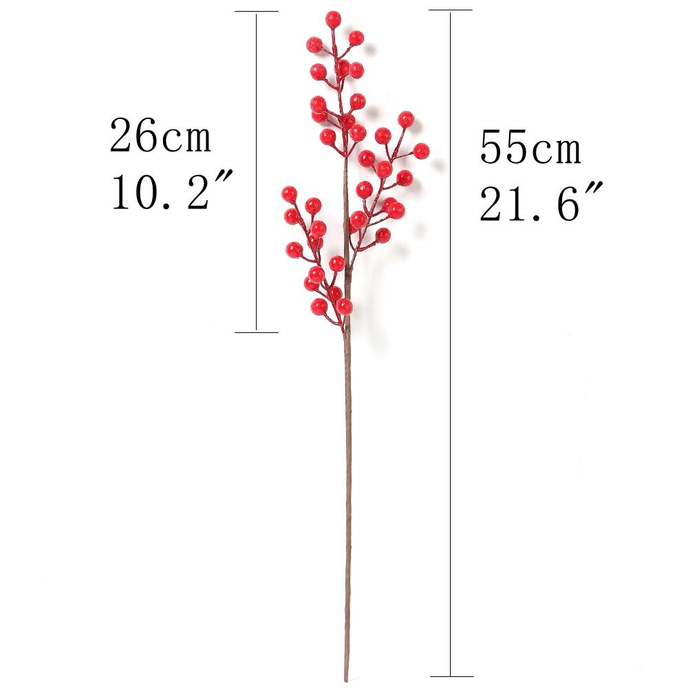 Artificial Berry Bouquet Christmas Decoration Fake Plant for Home Decor Xmas Tree Navidad New Year 2025 Ornaments Vase Accessory