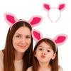 [TopTie] Pig Animal Ear Headband, Cosplay Hair Accessory for Kids and Adults, Fluffy Ears, Halloween, School Festival, Birthday, Party, Gift,