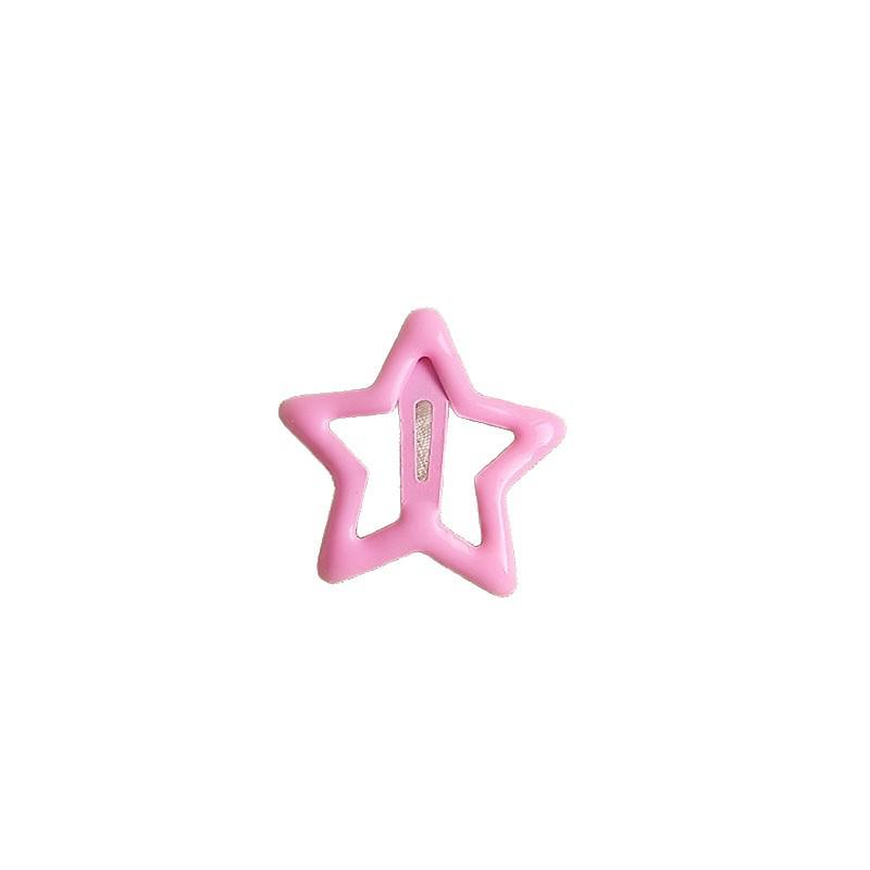Dopamine Color Star Hair Clips: Cute Five-Pointed BB Clips for Bangs & Stray Hairs
