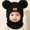 **Baby Kids Knit Beanie Ear Flap Hat Warm Pom Pom Boys Girls Toddler Fall Winter**