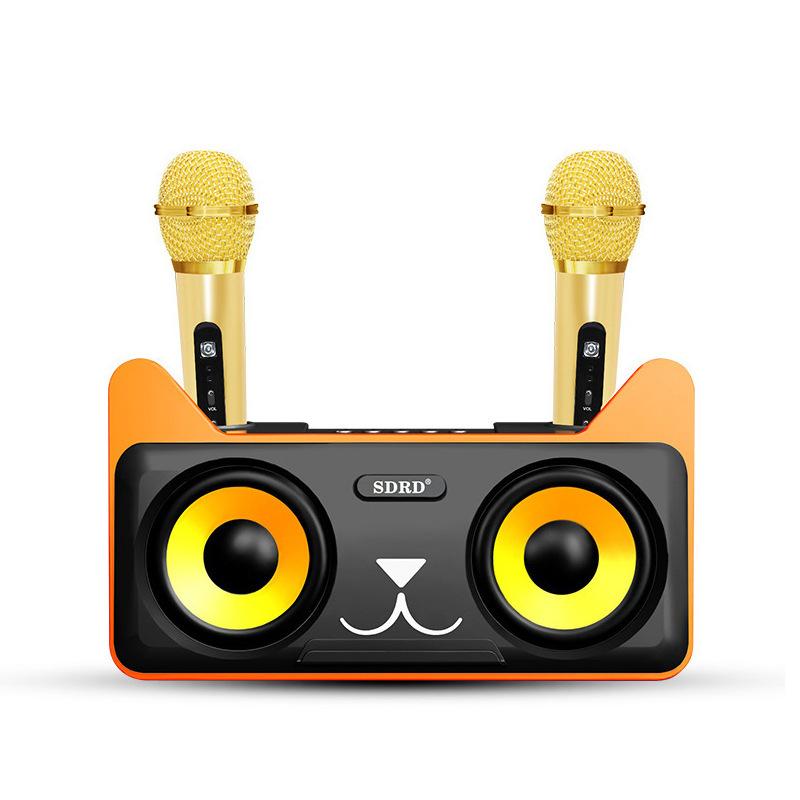 SD-305 Portable Bluetooth Stereo Speaker Wireless Microphone All-in-one Home KTV Desktop Multifunctional HIFI Sound Subwoofer