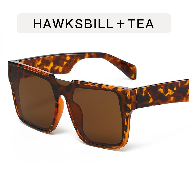 European American Women's Sun Glasses Square Shape Stylish Sunglasses Woman Vacation Travelling Men Sunglass