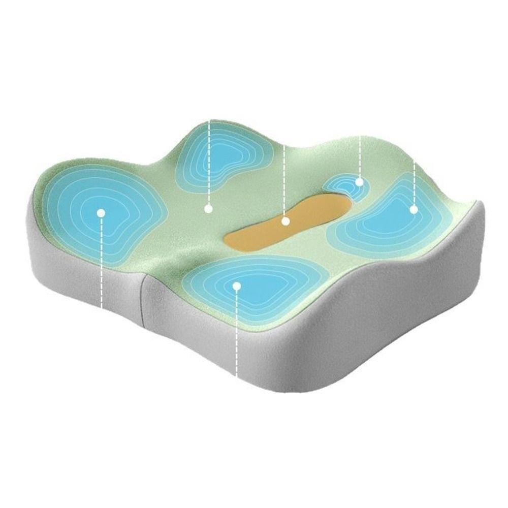 Ergonomic Lumbar Support Pillow Memory Foam Office Chair Pad Waist Cushion for Office Chair