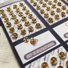 10/24pcs Cute Girl Gift Invisible Snap Dollhoues Miniature Clothing Sewing Buckle Metal Buckles Mini Buttons DIY  Clothes