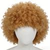 Capelli Ricci Ondulati Corti Colorati Resistenti al Calore Tifoso di Calcio Che Indossa Parrucche Halloween