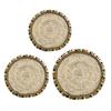 Corn Husk Placemat Heat Resistant Woven Table Mat Non-Slip and Colorful Tassels