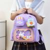 The New Korean Version of the Rainbow Ball Big Children's Boys and Girls Backpack, Primary and Secondary School Students Backpack